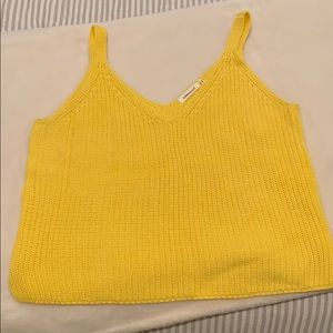 Yellow sweater tank